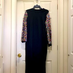Black cocktail dress, XL, brand new w/o tags.